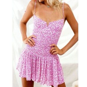 Isabelle’s Cabinet Girl Next Door Pink Floral Dress